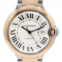 Cartier Ballon Bleu De 42MM 18Kt RG & Steel W2BB0004 Watch